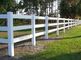 1.2m溶接された金網の塀3の柵柱と横棒の垣根白いポリ塩化ビニールの馬の農場の塀