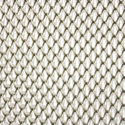 装飾的なアルミニウム1.8mm建築金属の網のチェーン・リンクのカーテンのコイルの飾り布