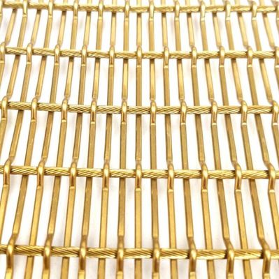 装飾的なステンレス鋼のクラッディング金属ファサード パネル編まれた金網