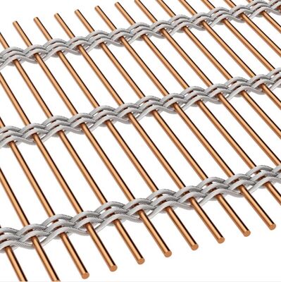 オフィスビル用のカスタマイズされた装飾的な柔軟なステンレス鋼の建築メッシュ