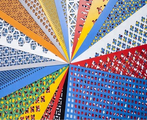 オーダーメイド 建築用 孔付き 金属 面孔 粉末 コーティング