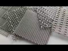 柔軟性 304 316 ステンレス鋼 建築用織糸網 2.5m 4.0m 幅