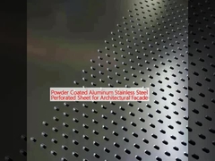 粉末で覆われたアルミニウム・ステンレス・ステール 建築の玄関のための穴を開けたシート