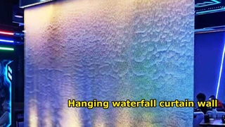 工場カスタムメイドの鋼線メッシュ滝壁水の特徴風景水のカーテン