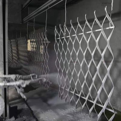 装飾メッシュ用の亜鉛メッキダイヤモンドパターンエキスパンドメタルスクリーン