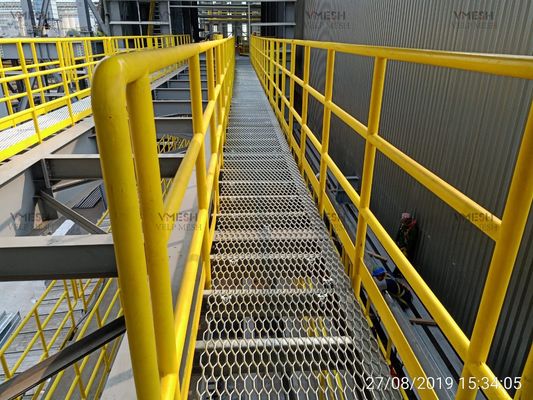 高耐久六角穴エキスパンドメタルスチール滑り止めグレーチング