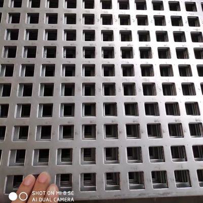 アルミニウム亜鉛メッキ 2mm 正方形穴あき金属板 4x8 フィート