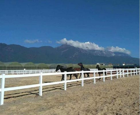 安全 ホワイトビニールフェンス 重用2 鉄道馬 PVC農場フェンス