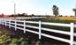 3つの柵4の柵の家畜のための白いビニールの農場の塀