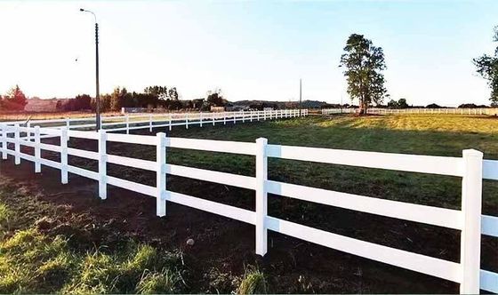 牛 ヴィニール 3レール PVC 2レール 馬 敷地 農場 欄 ポスト 牧場