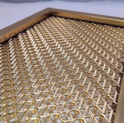 装飾部屋のカーテンのための装飾的なつや消しステンレス鋼の建築編まれたメッシュ スクリーン