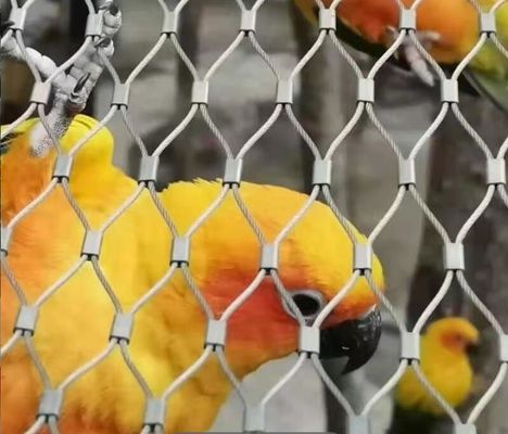 軽量 高強度 304 316 ステンレス 鉄鋼 ロープ 網 動物園のフェンス