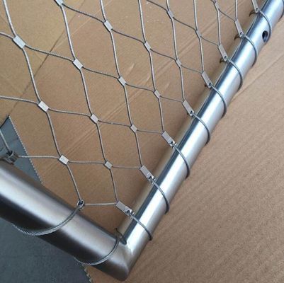 Stainless Steel Wire Protective Rope Mesh Woven Aviary Zoo Mesh Fencing