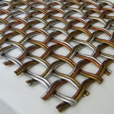 キャビネットドア用ステンレス鋼編まれた金属メッシュ装飾ワイヤーグリル