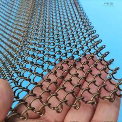 アルミチェーンリンク メタル・ Mesh カーテン - 粉末塗装 耐腐蝕