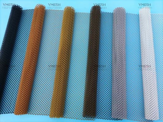 家庭用屋内金属メッシュ金色スチール製暖炉メッシュスクリーンカーテン