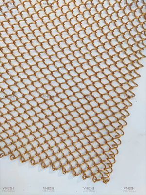 1.2mm 厚さ チェーンリンク 飾り付けカーテン 建築用ワイヤーメッシュ