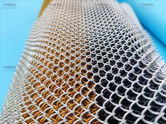 装飾用ワイヤーメッシュ チェーンリンク カーテンスクリーンパーティション 織物 装飾用ワイヤーメッシュ