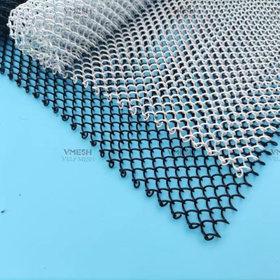 1.2mm 厚さ チェーンリンク 飾り付けカーテン 建築用ワイヤーメッシュ