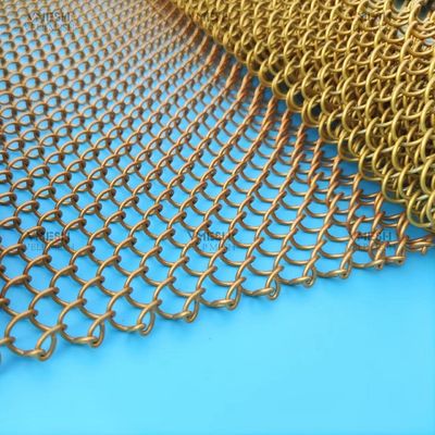 アルミワイヤー 建築用金属カーテン 部屋分割用の金属コイルカーテン
