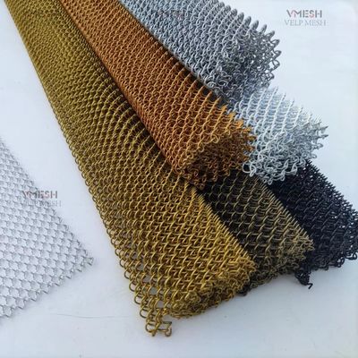 建築 装飾用 異なる色合いの金属線コイルカーテン
