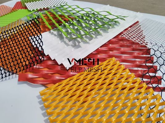 PVDF アルミニウム 拡張メタルメッシュ 5.5mm 6.0mm 壁カバー 換気ファサード