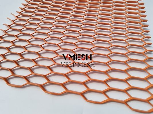 PVDF アルミニウム 拡張メタルメッシュ 5.5mm 6.0mm 壁カバー 換気ファサード