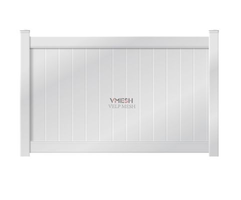 6x8ft 白色 PVC 裏庭のプライバシーフェンス