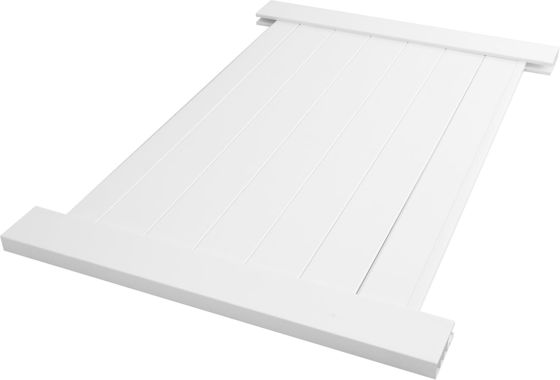 白 PVC プライバシーフェンス 6x8フィート UV耐性 低メンテナンス