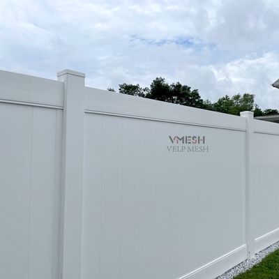 6Ft 屋外 庭 白 格安 PVC ビニール 格子 プライバシー フェンス