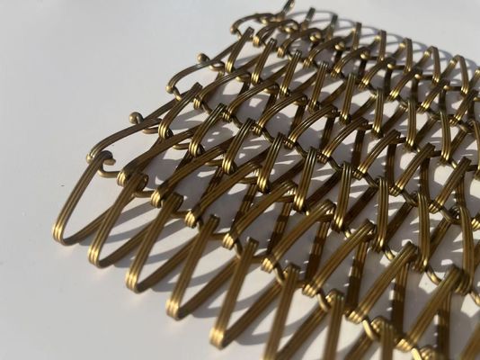 装飾用ワイヤグリル 建築用フラットワイヤ・メッシュ クリップされた織布ワイヤ・メッシュ