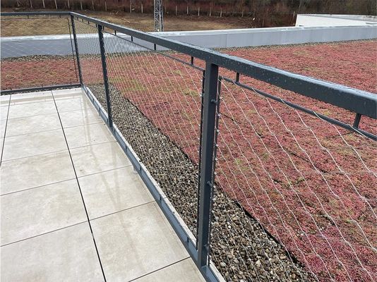 柔軟なステンレス鋼ロープメッシュとダイヤモンドホール形 紫外線耐性と10年間の保証