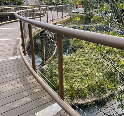 柔軟なステンレス鋼ロープメッシュとダイヤモンドホール形 紫外線耐性と10年間の保証