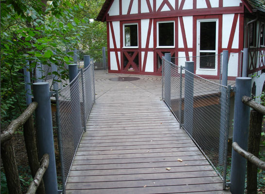 柔軟なステンレス鋼ロープメッシュとダイヤモンドホール形 紫外線耐性と10年間の保証