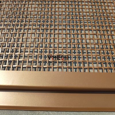 粉末塗装 金色 建築用ステンレス 装飾用 ワイヤ Mesh カーテン