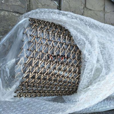 粉末コーティング アルミ ステンレス ステンレス 繊維網 Decorative Wire Grilles
