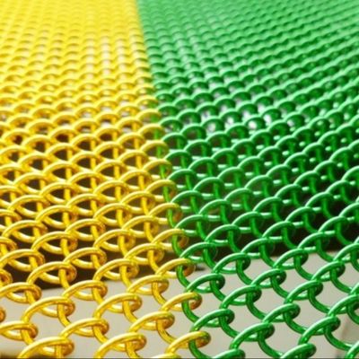 オフィス/ホテルに使用されるインテリア デザイン建築装飾チェーン リンク カーテン メッシュ