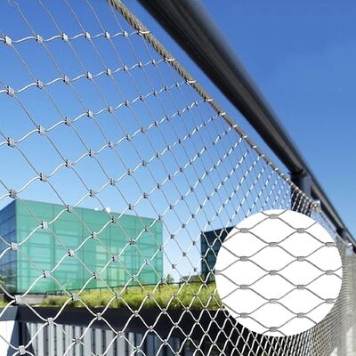 カスタムサイズステンレス鋼ロープネット動物囲い鳥小屋動物園フェンス保護メッシュ