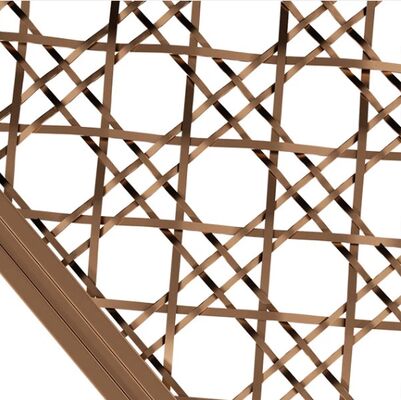 屋内装飾のためのカスタマイズのステンレス鋼の平らなワイヤーによって編まれた網パネル