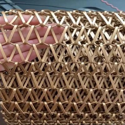 建物のための平らなワイヤーのステンレス鋼の建築の螺旋織りのコンベヤー ベルトの網