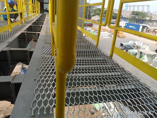 重荷重歩道用溶融亜鉛メッキエキスパンドメタルグレーチング