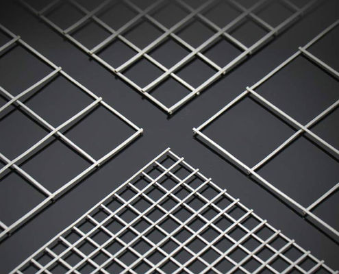 装飾フェンス用25x25mm亜鉛メッキ溶接金網パネル