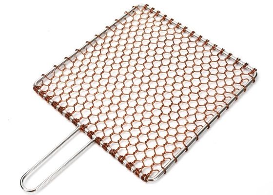 ステンレス鋼316 BBQグリルメッシュバスケット、魚のロースト用