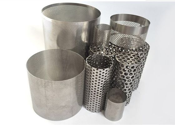 ステンレス鋼316孔状金属網フィルターチューブ 20mm-2000mm