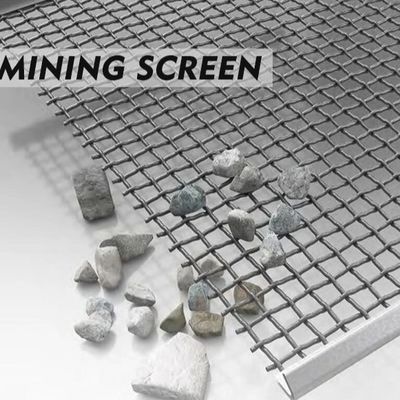 石切り場鉱山のためのひだを付けられた編まれた金網を振動させる砕石機