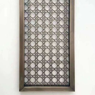 防水磨かれた真鍮のひだを付けられたワイヤー グリルのダイヤモンドの金属線の網