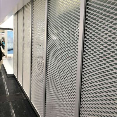建物の天井のアルミニウム拡大された金網の正面スクリーンの建築材料