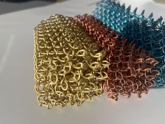 モダンデザイン ステンレス鋼304 チェーンリンクカーテン 建築用金属メッシュ用、開口部6mm