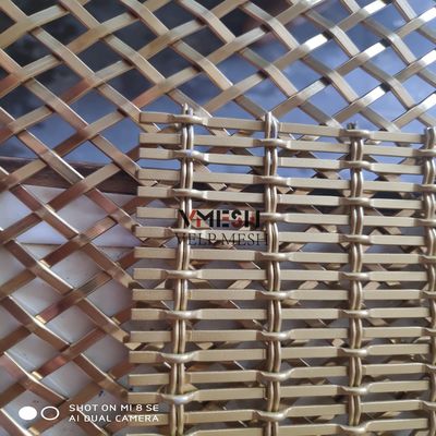 粉末塗装 金色 建築用ステンレス 装飾用 ワイヤ Mesh カーテン