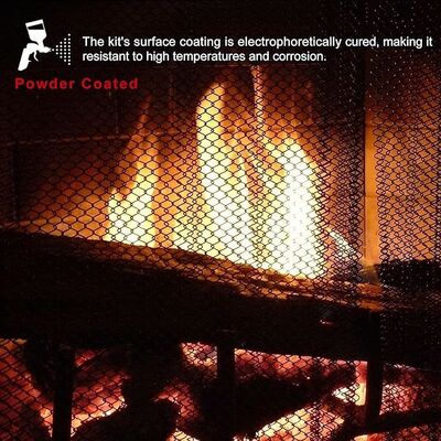 調整可能な単板 銀色 鋼材 頑丈な暖炉 メッシュスクリーンカーテン